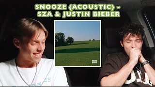 SZA AND JUSTIN BIEBER quotSNOOZEquot REACTION [upl. by Eon]