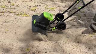 Earthwise 18Inch Electric Garden Tiller Cultivator ALM TC70018EW 14Amp [upl. by Aihsenet]