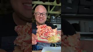 The BIGGEST lobster roll ever at Joe Fish in North Andover Massachusetts [upl. by Peyton819]