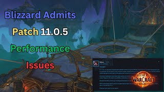 Blizzard Admits Patch 1105 has Issues [upl. by Hey]