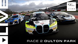 FULL RACE  Race 2  Oulton Park  2024 British GT Championship [upl. by Boggs147]