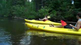 kayaking on the AuSable River Grayling MI [upl. by Sallee]