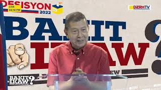 Bakit Ikaw The DZRH Presidential Job Interview  NORBERTO GONZALES [upl. by Kahle12]