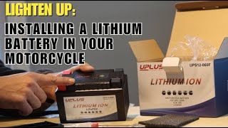 Best way to lighten a motorcycle Lithium batteries fjr1300 [upl. by Akir]