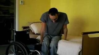 Quadriplegic C5C6 bed transfer [upl. by Keever627]