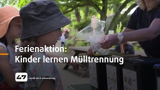 STUDIO 47 live  FERIENAKTION KINDER LERNEN MÜLLTRENNUNG [upl. by Hellman777]