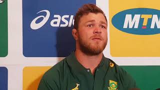 Duane Vermeulen doesnt know too many of his Springbok teammates well [upl. by Eireva]