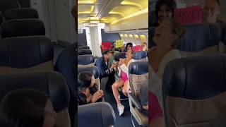 Pilot proposes to his girlfriend during the flight 🥹 [upl. by Leanora405]