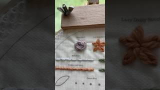 💐🪡Rose Tutorial Woven Wheel Stitch  Shop this Kit on Etsy embroiderystitch wovenwheelstitch [upl. by Anavrin]