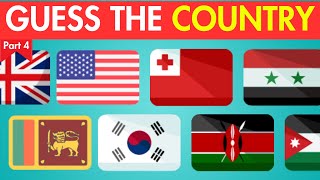 Guess the Country by Flag  50 COUNTRIES BY FLAGS QUIZ  Part 4 [upl. by Charity666]