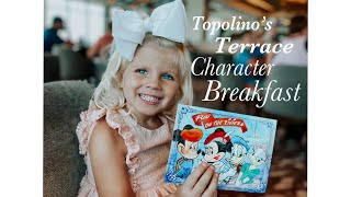 Topolino’s Terrace Character Breakfast [upl. by Notniuqal644]