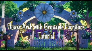 Palia  Flower Arch with Growable Furniture Tutorial [upl. by Ledeen630]