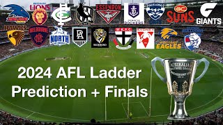 2024 AFL Ladder Prediction  Finals [upl. by France764]