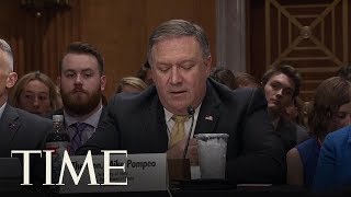 Secretary Of State Mike Pompeo Reads Letter Written By President Trump To Kim Jong Un  TIME [upl. by Richmound]