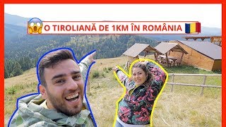 100 kmh pe cea mai lungă tiroliană din România Megatiroliana La Palma [upl. by Mcnutt]