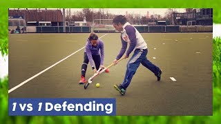 1 vs 1 Defending Tutorial  Field Hockey Technique  HockeyheroesTV [upl. by Anurb]