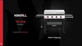 Nexgrill Daytona 3Burner and 4Burner Griddle 7201057 7201058 [upl. by Daryn]