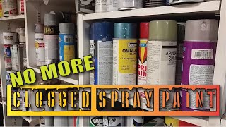 Fix Clogged Spray Paint Cans [upl. by Yllut]