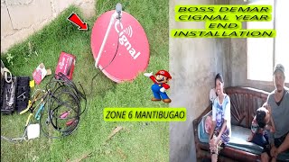 BOSS DEMAR YEAR END CIGNAL INSTALLATION AT ZONE 6 MANTIBUGAO [upl. by Nyrac]