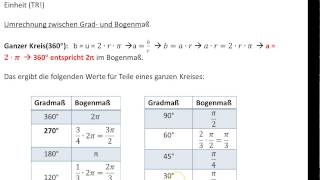 Bogenmaß und Drehwinkelmaß631SCHUE [upl. by Yrrad336]