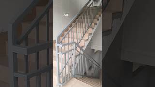 Ms handrail work iron pipe railing designcommercial building railing shorts youtubeshort iron [upl. by Lerraf]