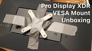 Apple Pro Display XDR VESA Mount Adapter Unboxing [upl. by Nimrac867]