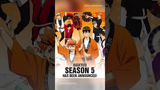 Haikyuu Season 5 Release Date and News haikyuuseason5 haikyuu anime updates relessedate [upl. by Olegnaleahcim]