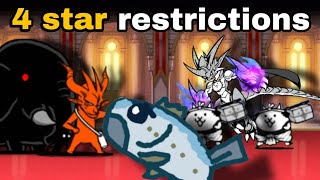 Can you beat battle cats on 4STAR RESTRICTIONS SOL [upl. by Batha422]