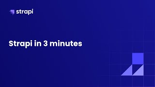 Get started with Strapi v4 in 3 minutes [upl. by Attiuqehs]