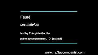 Fauré Les matelots  Piano Accompaniment [upl. by Bristow]