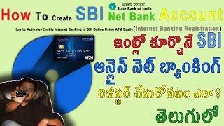 How To Create SBI Net Banking Account Telugu తెలుగులో TechLogic [upl. by Hubsher]