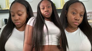 EASY clip in extensions for MEDIUM hair  tutorial for beginners [upl. by Slemmer]