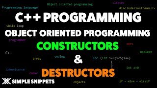 Constructors amp Destructors in C Programming  Object Oriented Programming Concepts [upl. by Gulick753]