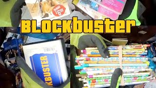 Dumpster diving for Blockbuster  Dvds Cds and games 🎮 Vintage pencils 😲 [upl. by Dunson]