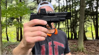 Smith and Wesson Shield Plus Carry Comp  Review In The Rain [upl. by Croteau]