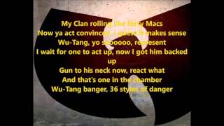 WuTang Clan  Bring Da Ruckus lyrics [upl. by Sands]