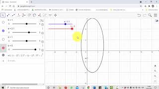 Ecuación de la elipse en geogebra [upl. by Ackley]