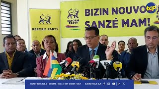 Reform Party  Roshi Bhadain dément toute alliance politique avec Bruneau Laurette [upl. by Ecirum871]