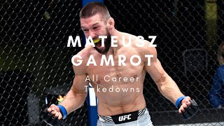 Mateusz Gamrot  All Career Takedowns [upl. by Dolly]