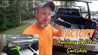 Factory Auxiliary Upfitter Switch Install  2024 Chevrolet Silverado 2500HD LTZ [upl. by Kylander]