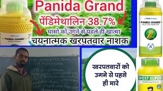 Panida grande ll खरपतवारो को उगने से पहले ही मारे pendimethalin 387cs preemergence herbicide [upl. by Higgins579]