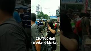 Practicing our bargaining skills at Chatuchak Weekend Market bangkok thailand [upl. by Nnylarac686]