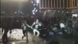 Graphic content Chaos as gunfire rakes Las Vegas concert [upl. by Viridissa605]