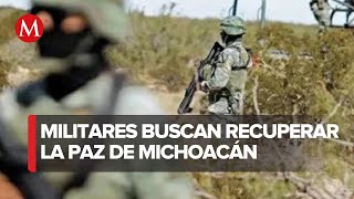 Llegan militares a Michoacán para reforzar combate al crimen organizado [upl. by Pomona]