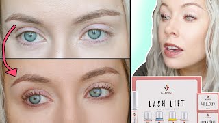 AT HOME LASH LIFT USING ICONSIGN KIT  REVIEW amp DEMO  CRAZY RESULTS  WOW  ELLIE KING [upl. by Eiddal]