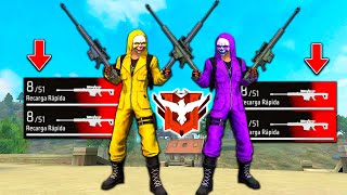 RETO SUBIR A HEROICO SOLO CON DOBLE SNIPER 😱🔥 FREE FIRE [upl. by Xet]