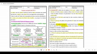 MonohybridismeDihybridisme Session normale 2019 SVT [upl. by Akire]