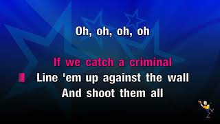 Cops And Robbers  Hoosiers KARAOKE [upl. by Latsyrk]