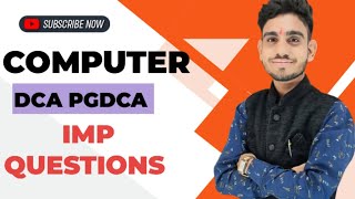 DCA PGDCA IMP QUESTION BY DEEPAK SIR [upl. by Trenna472]