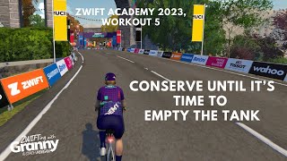 Zwift Academy 2023 Workout 5 [upl. by Akenahs332]